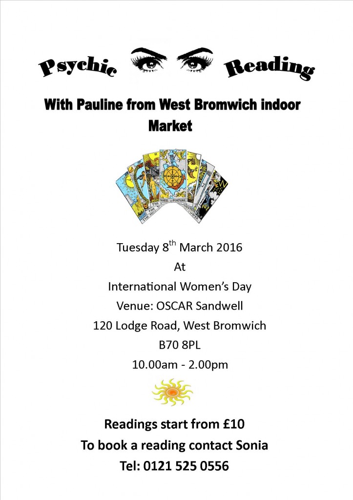 Psychic Reading flyer (Pauline Marshall)